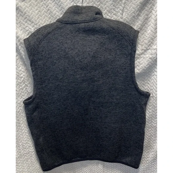 Beverly‎ Hills Polo Club Dark Gray Marled Zip Up Vest Men's Size L - Picture 4 of 7
